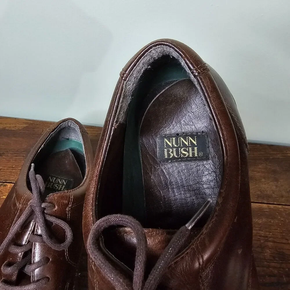 Nunn Bush Mens Oxford Leather‎ Brown Shoes Size 11 81250-51